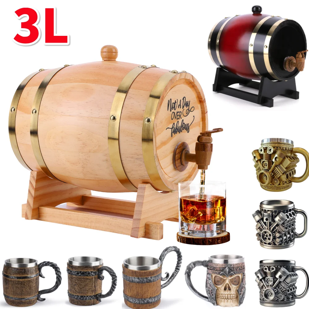 Wine Beer The Whiskey - Baril de whisky en bois de