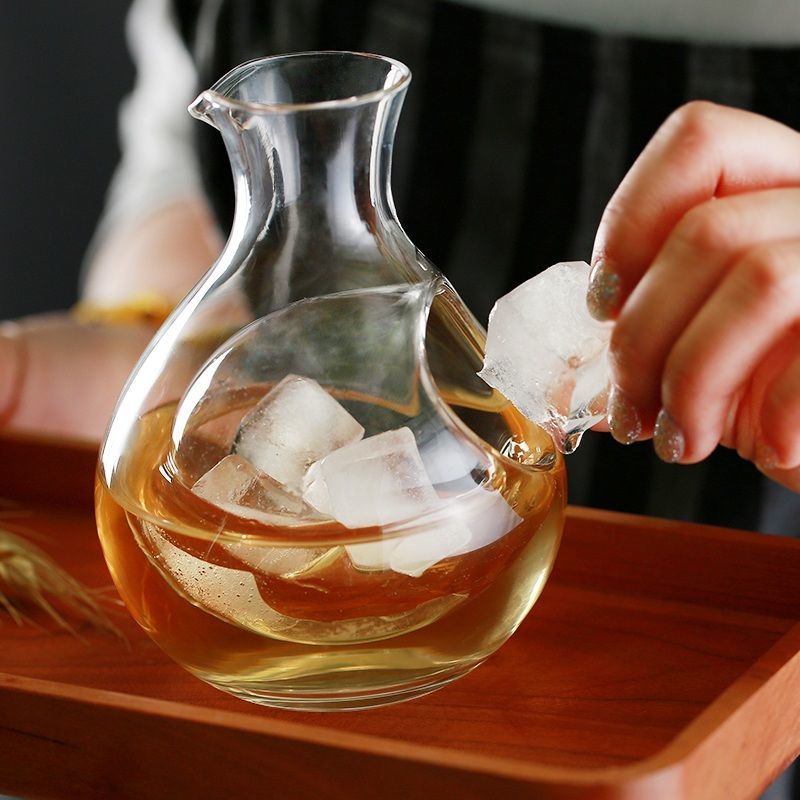 Wine Beer The Whiskey - Carafe en verre cristallin sans plomb,