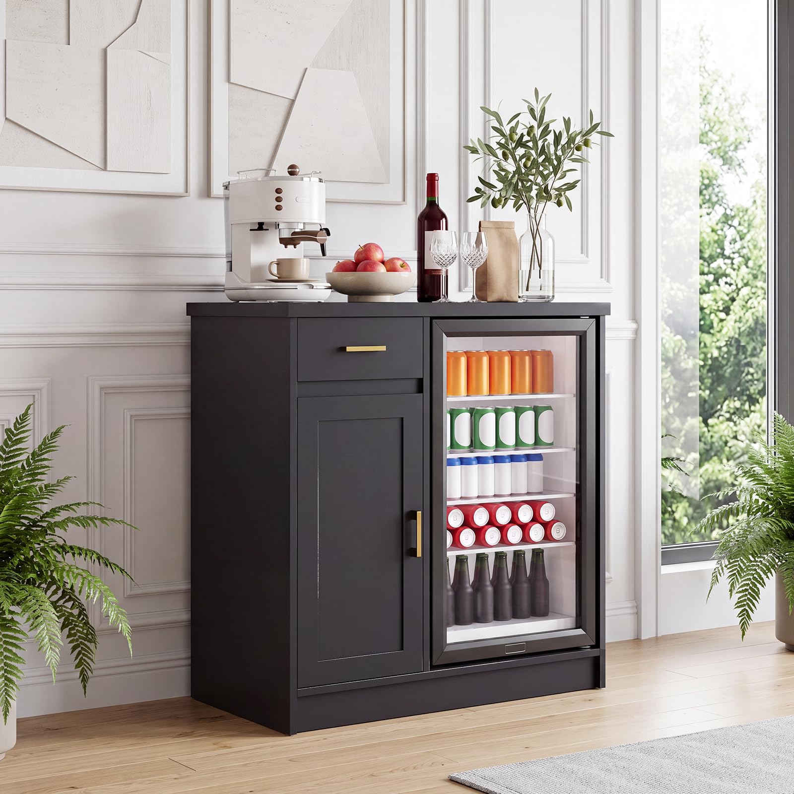 Meuble bar à vin style farmhou - Wine Beer Refrigerator avis et prix