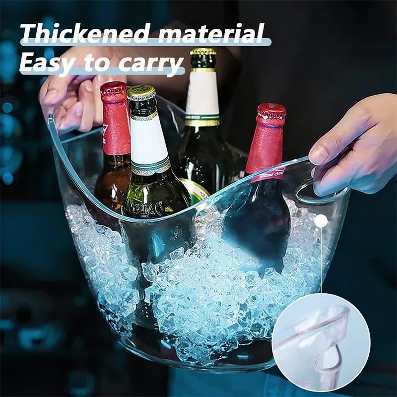 Seau à glace transparent de 4l - Wine Beer Refrigerator avis et prix