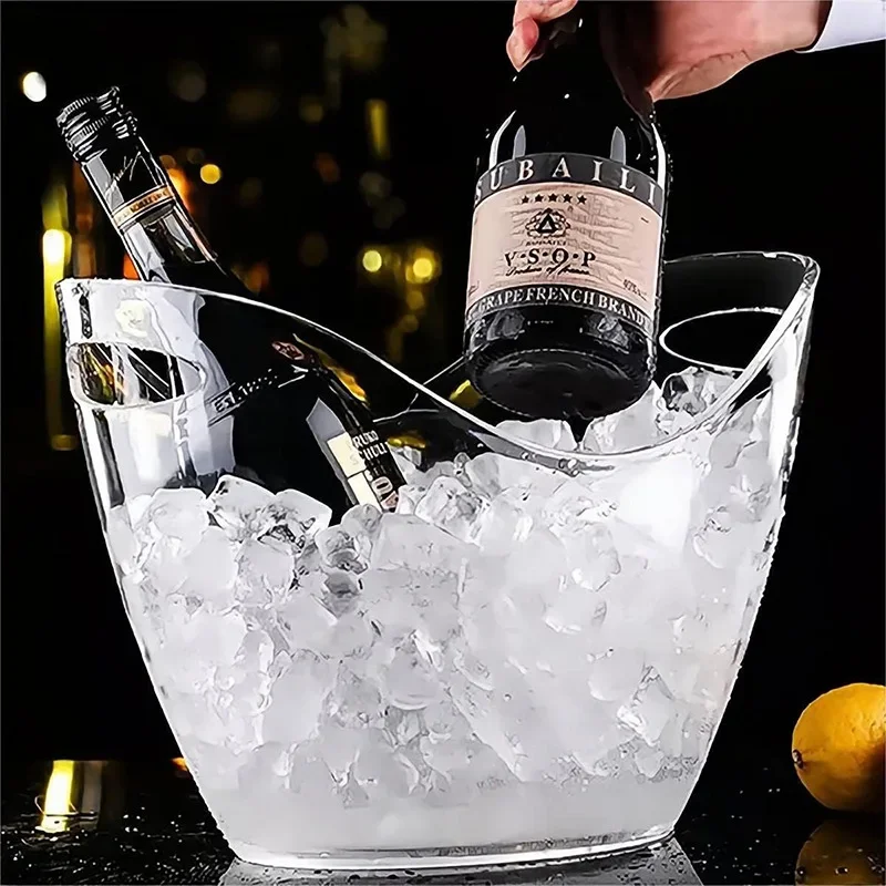 Seau à glace transparent de 4l - Wine Beer Refrigerator avis et prix