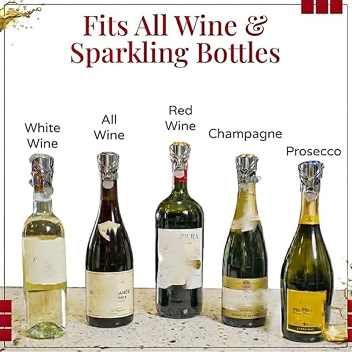 (A02R) Lot de 2 bouchons à vin - Wine & Beer Emporium avis et prix